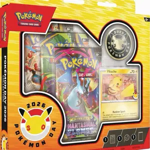 Pokémon 2026 Pokémon Day Trading Card Game - Pikachu 70 Card - Mega Evolution Fantasial Flames - 30 Cards - 6+ Years