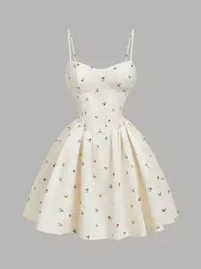 Women’s Ditsy Floral Pastel Camisole Mini Summer Dress