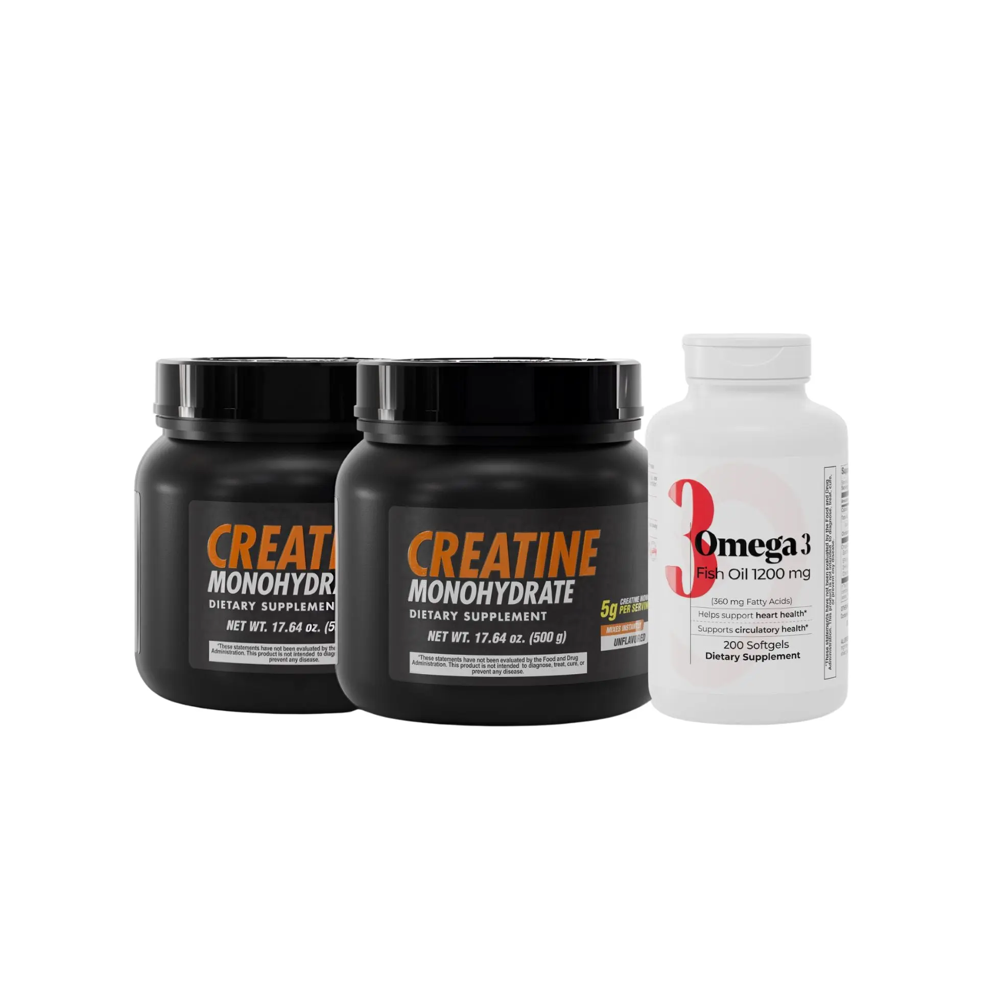 Creatine, Omega-3 Combo, Fitness, Healthcare