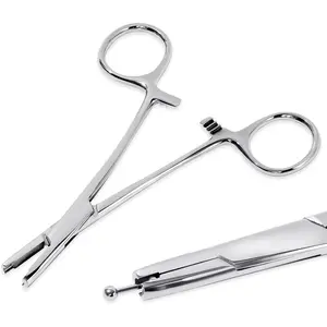 Reusable 3mm 4mm 5mm Piercing Ball Grabber Tool Ball Screw Removal Reusable Bead Clamping Assistant Tool for Changing Jewelry