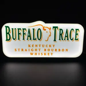 Buffalo Trace Kentucky Straight Bourbon Whiskey Light Up LED Sign decorative novelty home bar