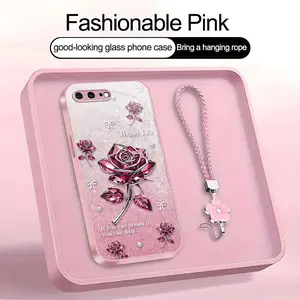 Suitable for [iPhone 7 Plus] high-end women's phone case🤩,exquisite rose pattern, sophisticated yet elegant，drop-resistant, affordably priced，fingerprint-resistant  YM99