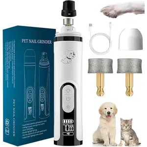 Noise Dog & Cat Claw Care Grooming Kit with 3 Grinding Heads and Nail Clipper safety lock Silent Groom Pro Pet Nail Grinder | Whisper Quiet Claw Trimmer for Dogs,Free Nail Grooming, Ideal for Sensitive Dogs scratc wooden dognail trim   tip