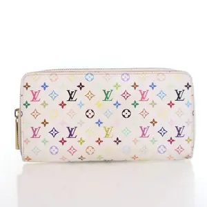 Pre-owned Coated Canvas small leather goods Louis Vuitton Monogram Multicolor Zippy Wallet