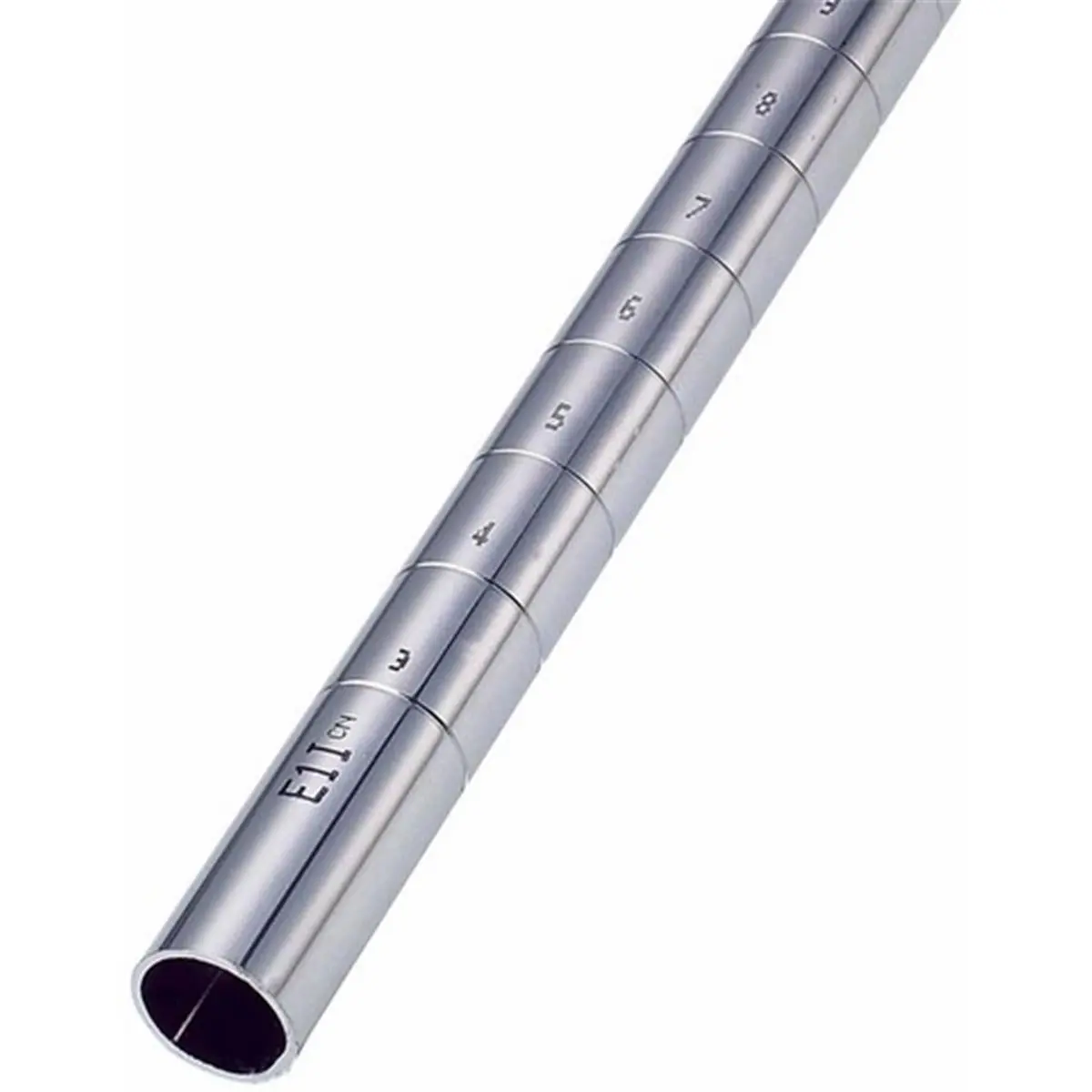 212 MAIN Heavy-Duty Floor Leveler Tool - Chrome Finish, Adjustable Height, 74 in. High Post, Rust-Resistant, Shelf Clips Included, Ideal for Dry Environments