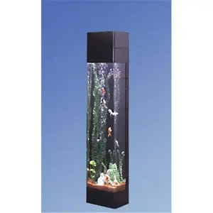 212 MAIN Rectangular Aqua Tower Self-Contained Fish Habitat - Acrylic Glass Tropical Fish Complete Kit, Large Aquarium Tank Accessory with Filtration Built-In, Minimal Footprint (Pet Supplies)