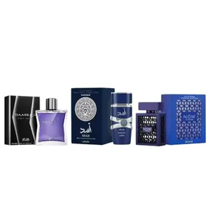 Lattafa & Rasasi | Asad Zanzibar + Rave Now Intense + Daarej Pour Homme Bundle | Men's | 3.4 oz Per Bottle |