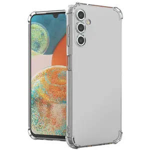 Clear Case for Samsung Galaxy A14 5G, Transparent See-Thru Flex Gel TPU Skin Slim Phone Cover - Recessed Camera Protection