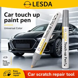 2 pcs Automotive touch up paint pen, repair small scratches and paint peeling on cars, convenient and quick fix universal color