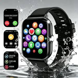 2026 Mother's Day Gift:New Smartwatch (Black & Pink) Wearable Device Super Bowl, Super Bowl Outdoor Sports、Smart watch, wireless talking/dialing, multi-sport mode, call reminder and rejection, SMS reminder, message reminder, various APP reminders