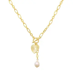 EVRY JEWELS Gold or Silver Plated Women's Hypoallergenic Soleilo Necklace