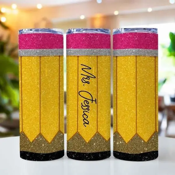 Personalized 20 oz Back-to-School Coquette Tumbler –Custom Teacher & Student Names, Perfect Teacher Appreciation & Classroom Gift