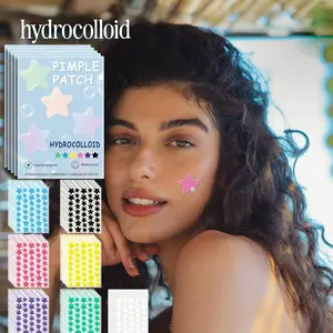 1400pcs, Hydrocolloid Pimple Patches, , Multiple colors, Star Shapes, Fashion Cute Packaging, Waterproof, Comfortable and Breathable, for Acne Prone and Skin Multi-Pack