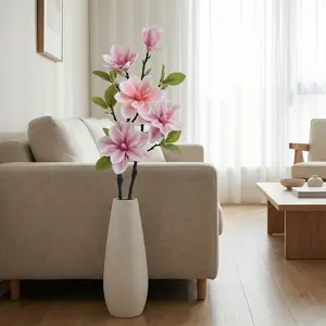 High-End Artificial Magnolia Flower Decor, Ideal for Bedroom, Dining Table, Kitchen, Wedding, Living Room, Holiday Decorations