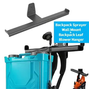 Wall Mounted Stand, Backpack Hair Dryer Holder, Garden Tool Storage Rack, Adjustable Hanging Shelf for Garage & Shed, Backpack Leaf Blower Hanger, Backpack Sprayer Wall Mount, Wall Mounted Organizer, Metal Construction