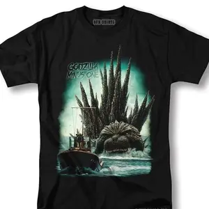 Godzilla Minus One Shirt Classic Movie Vintage Graphic Design T-Shirt, Graphic tees, Short sleeve, T Shirt for Men, cotton, Top, Menswear