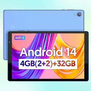 10-Inch Android Tablet, Portable Quad-Core Wi‑Fi Tablet with 4GB RAM 32GB ROM and Dual Cameras, Android Wifi Tablet