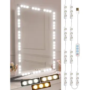 Vanity Lights for Mirror LED Makeup Light Strip with 3 Color Temperature Lighting Modes and Dimmable Stick  Vanity Bathroom Mirror,Ultra Bright (Mirror Not Included)