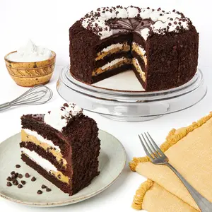 DAVID'S COOKIES Marshmallow Cake - 10" - Birthday Cake For Delivery Fresh Bakery Dessert Layered Cake for Delivery - Pre-Sliced for Easy Sharing - Moist Layered Chocolate Cake - Great Gift Idea