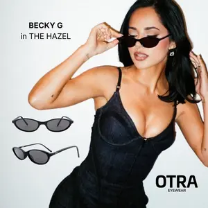 Hazel - Black Fashionable Frames Sunglasses Classic Oval Rounded Cateye Shiny Black Smoke Lenses 100% UV Protection