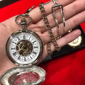 Steampunk Victorian Fashion Accessory Antique Replica Metal Collectable Mechanical Pocket Watch