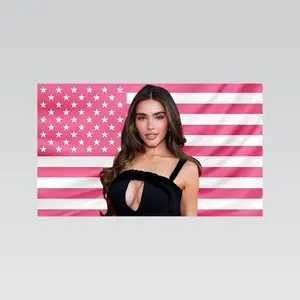 Megan Fox v3 American Flag Tapestry – Actress Wall Art & Modern Room Decor | Hot Girl Flaghot actor wall art tv show tapestry