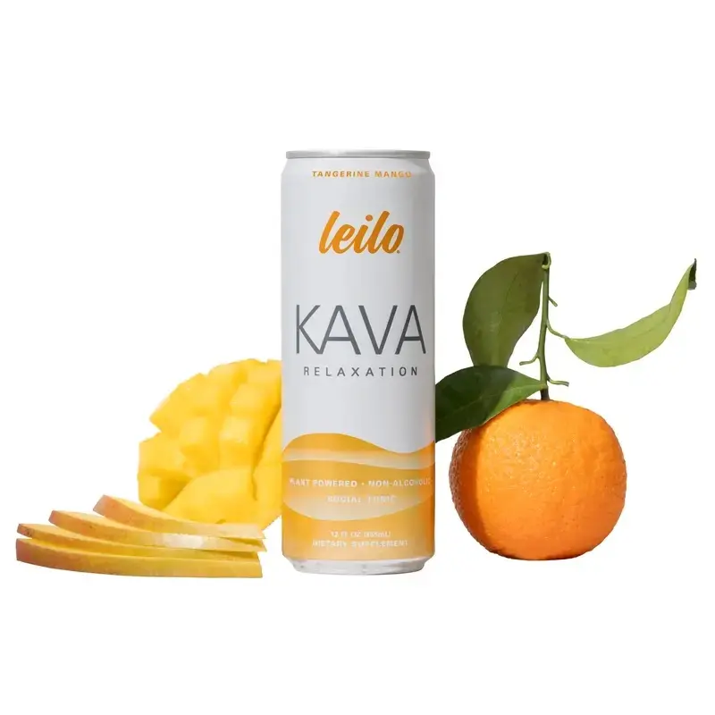 Leilo Kava Relaxation Drink Variety Pack - 3 Flavors, 12 Cans | Non-Alcoholic Functional Drink with Kava Blend & L-Theanine | Gentle Relaxation Support