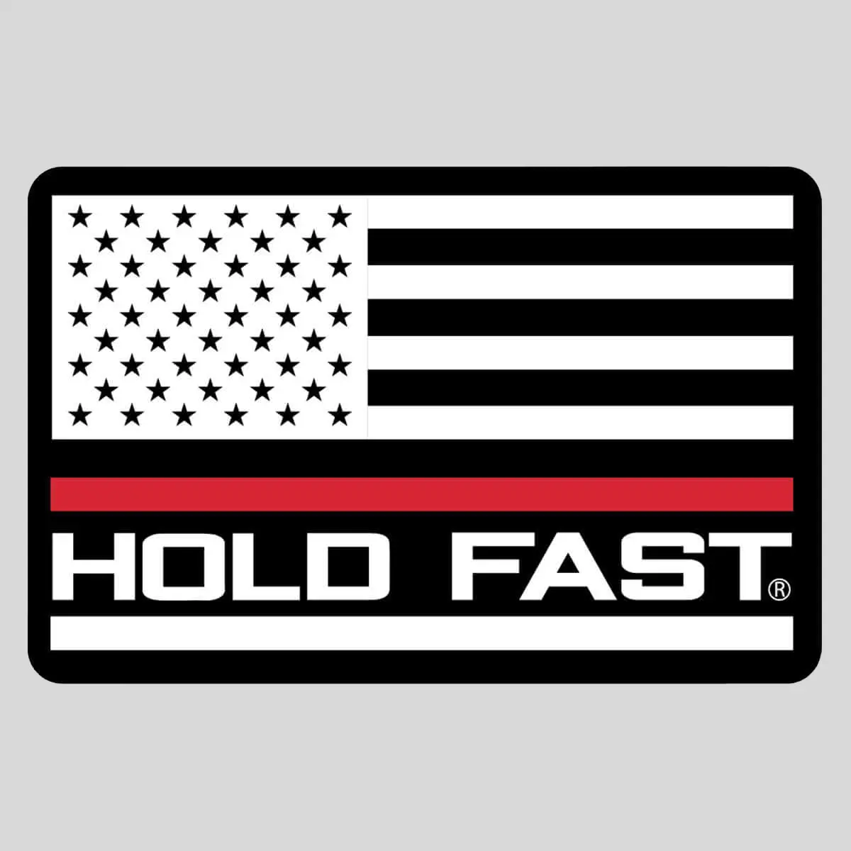 HOLD FAST Fireman Flag Vinyl Stickers, 3.5"x2" Weather-Ready Water-Resistant Decor, Car & Bike Accessory for DIY Scrapbooking & Stamping Projects