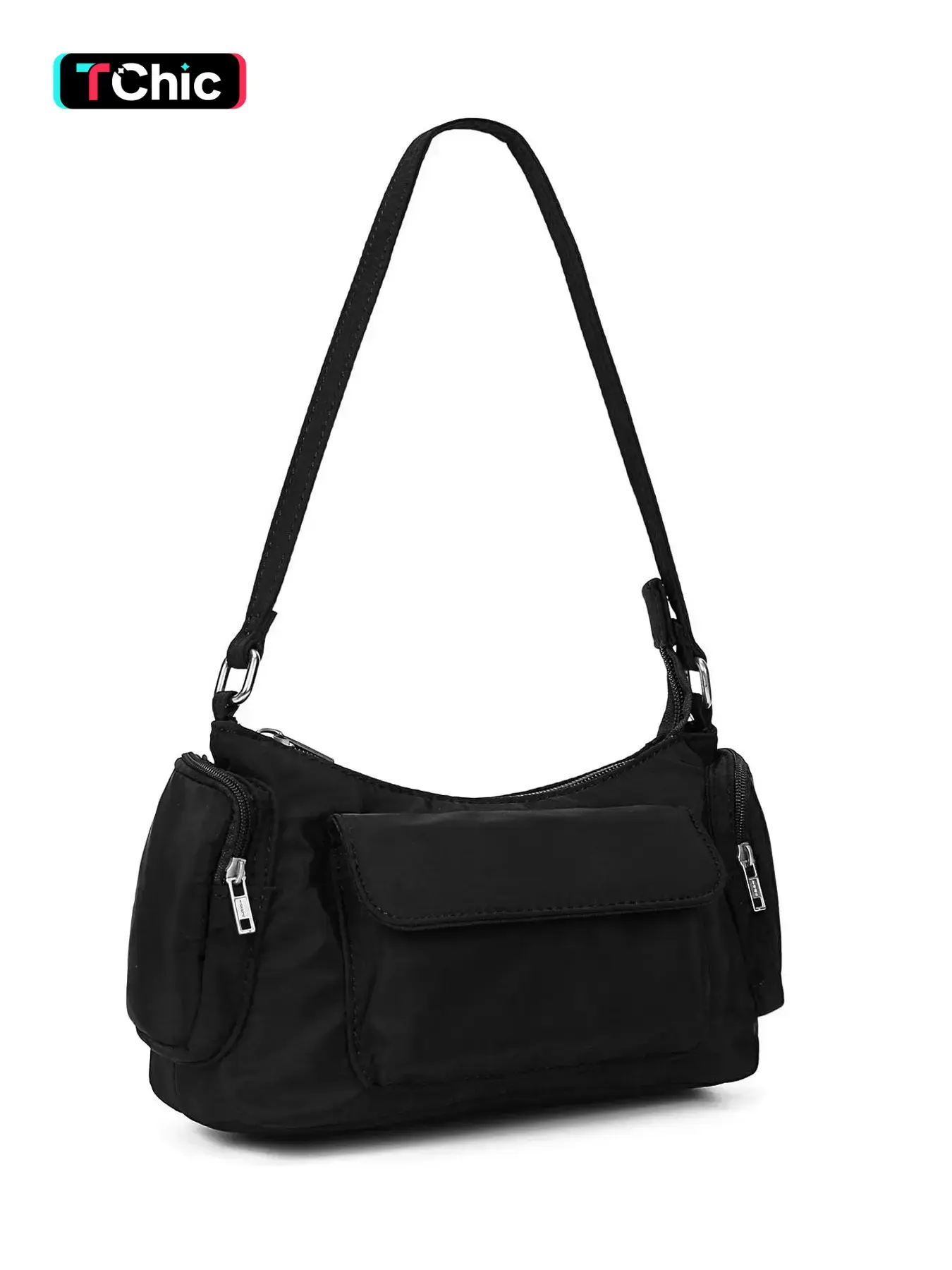 Women's Shoulder Bag, Small Fashionable and Lightweight Design, Casual Commuter Bag, Nylon Material, Multi-Pocket Structure, Ideal for Daily Use, Travel and Work, Trendy Bag