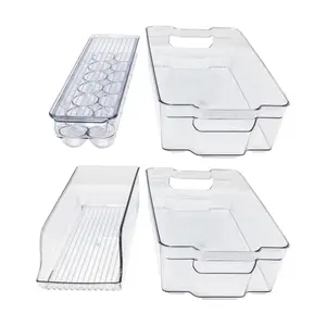 Sorbus 4 Piece Plastic Fridge Organizers