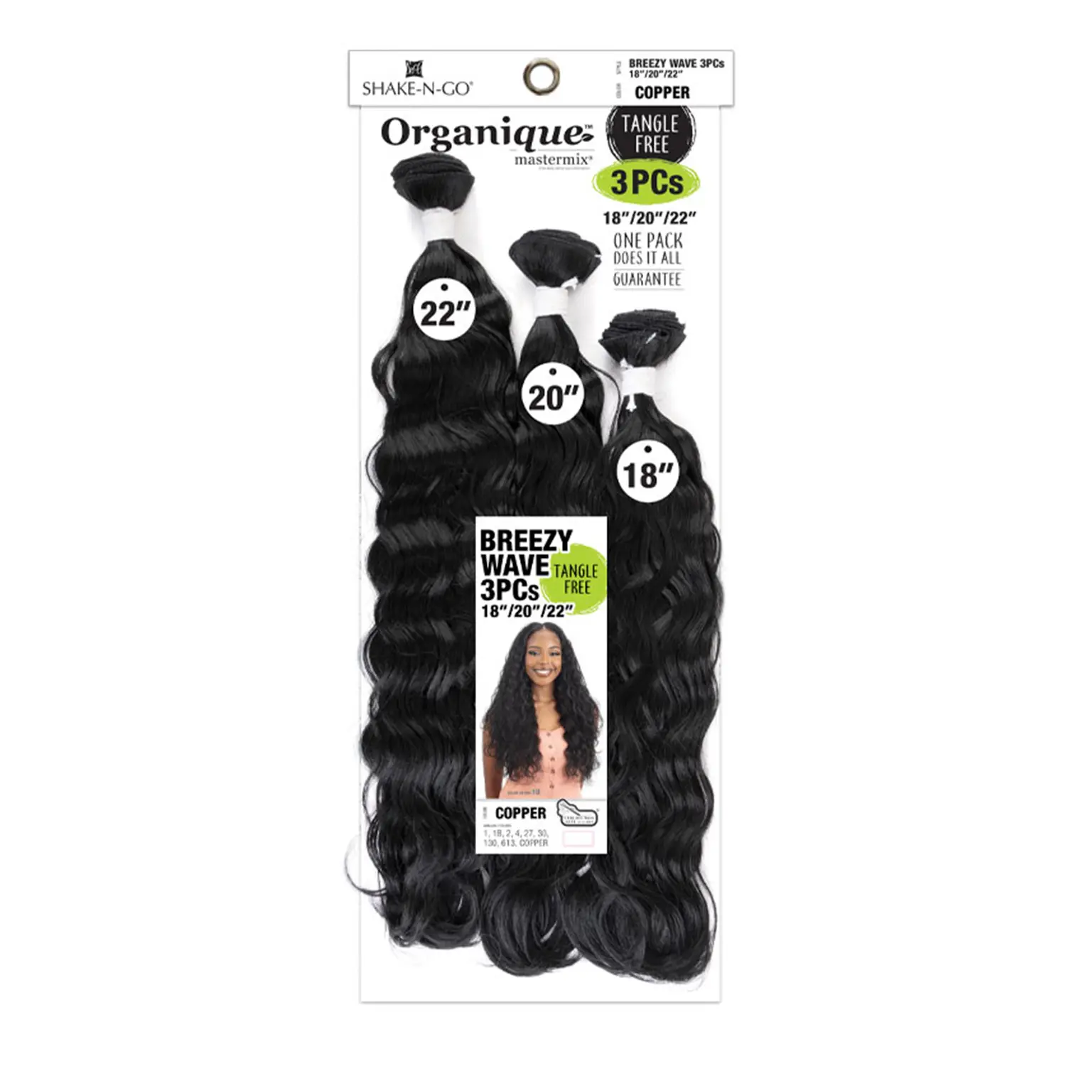 Milky Way Weave Organique Breezy Wave 3Pcs (182022")