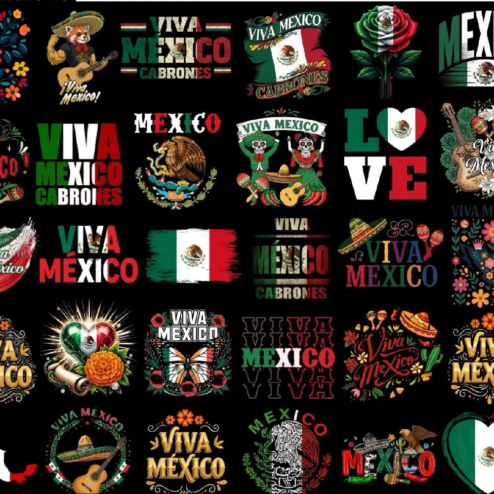 Mexican UV DTF Sticker - 20 Mexican UV DTF Stickers for Decoration/ Random Design