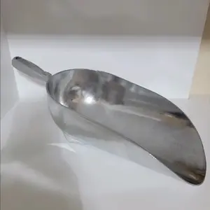 Silver metal large scoop