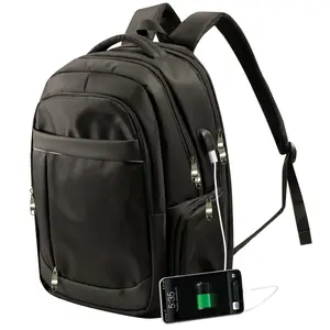 212 MAIN Preferred Nation P3456.BLK Vault Computer Backpack, Black, Airline Approved Carry On, Bold Look for Business Travel & School Use, Carry On Backpack, Airline Approved Backpack