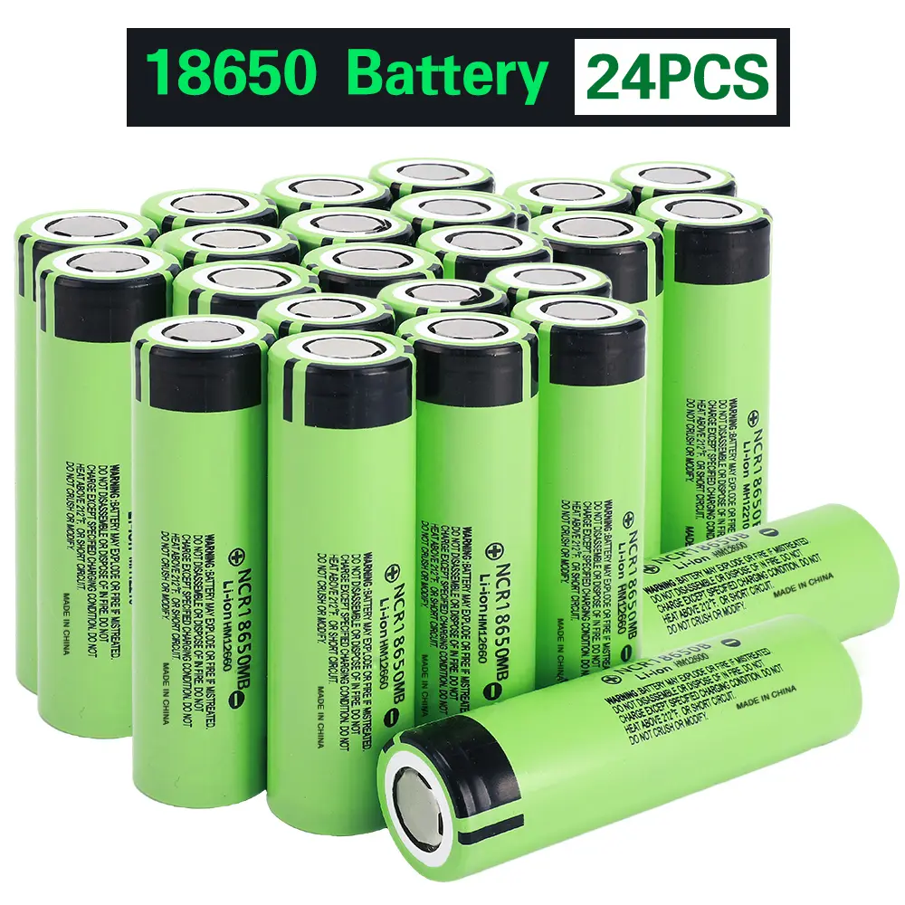 18650 Battery*24pcs, 3500mAh Original Rechargeable Lithium Batteries for Charging Household Appliances (Mobile Phone Accessories Power Bank Compatible)
