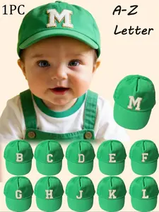 1PC 26Letters Baseball Cap, Customizable A-Z Letters, Personalized Cap, Adjustable Size, Suitable for 1-3 Years, Outdoor Sun Protection Hat