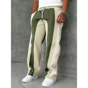 Men's Colorblock Side Stripe Sweatpants, Regular Fit Casual Comfy Breathable Jogger Pants for Daily Wear, Men's Trousers for All Seasons
