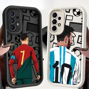 Football Number TPU Soft Phone Case Cover for Samsung Galaxy A32 A33 A56 A24 A16 A34 A36 A14 A26 A23 A22 A12 A13