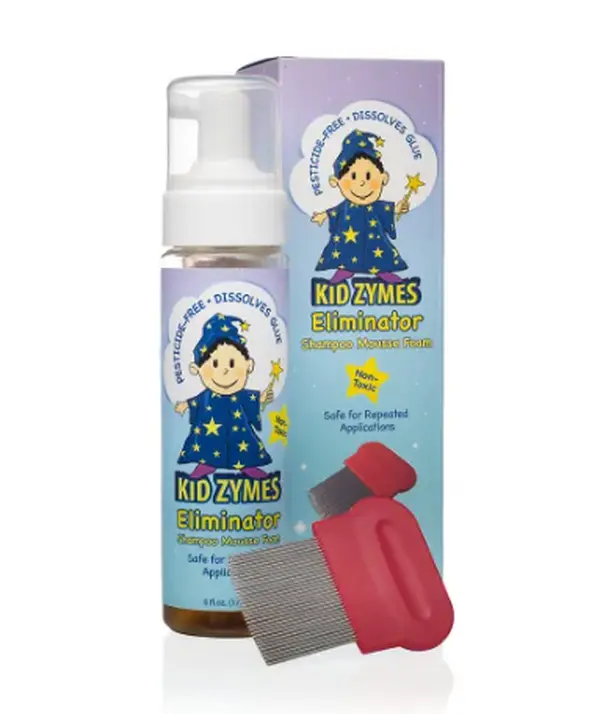 Kid Zymes Shampoo Mousse | The Ultimate Natural Lice Solution, Gentle, Chemical-Free, Safe for Daily Use, Lice Treatment & Sticky Situation Remedies