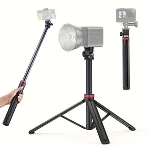 81 inch 205cm Extendable Aluminum Tripod Portable Light Stand 1/4 Screw 360 Ball Head for Cameras Smartphones Lightweight Travel Tripod for Video Photo Tripod Selfie