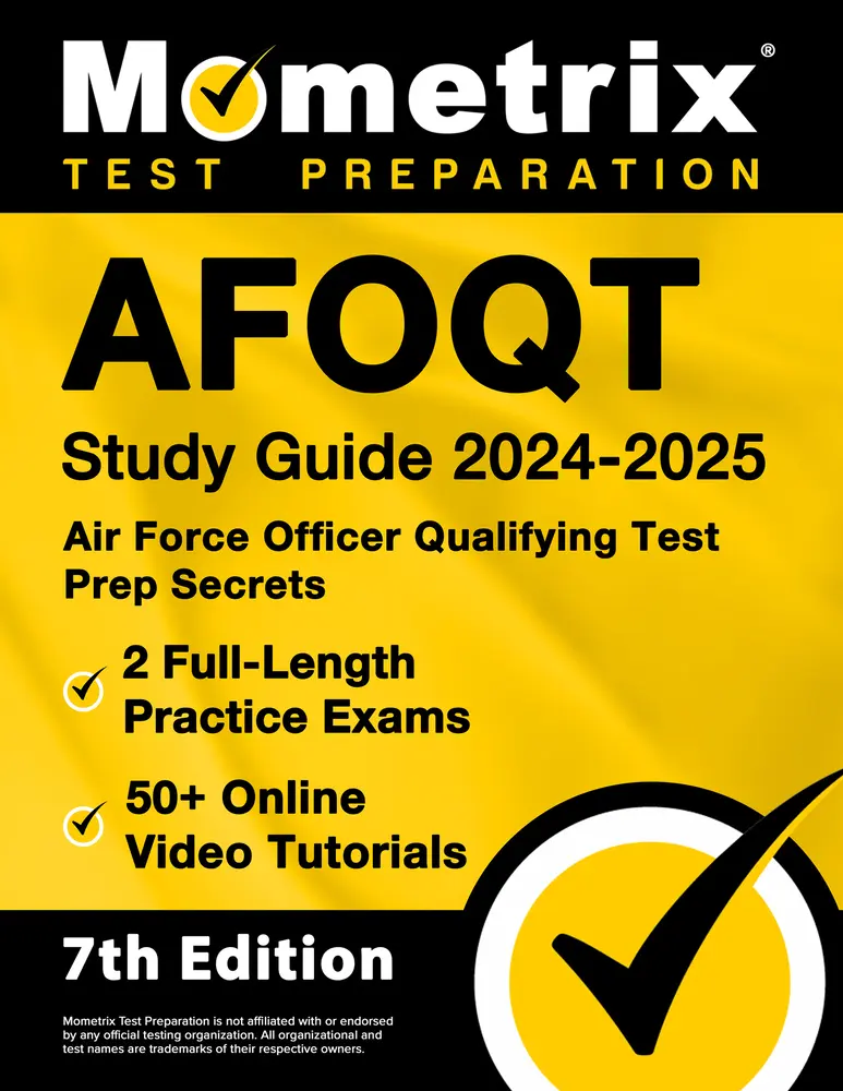USED Book - Afoqt Study Guide 2024-2025 - Air Force Officer Qualifying Test Prep Secrets, 2 Full-Length Practice Exams, 50+ Online Video Tutorials: [7th Edition] by Matthew Bowling (Paperback) - english