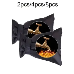 Guopei02 2pcs/4pcs/8pcs Outdoor Water Faucet Cover For Winter Freeze Protection Pipe Insulation Insulated Spigot Backflow Cover