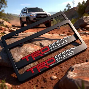 1 Pair(2pcs)  car styling badge car license plate frame US standard car number plate frame accessories