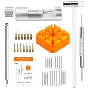 Watch Link Removal Tool, Watch Band Repair Kit For Watch Band Adjustment & Replacement & Resizing, With User Manual, Watch Link Remover, 20pcs Spring Bars, 13pcs Spare Pins
