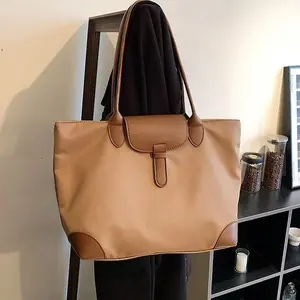 2026 New Upgraded Fabric Large Capacity Tote Bag, Nylon Oxford Cloth Student Commuter Shoulder Bag