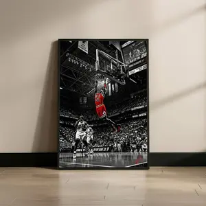 M.Jordans Dunk Postercal  Sports Decor for Man Cave Gift, Office Decor