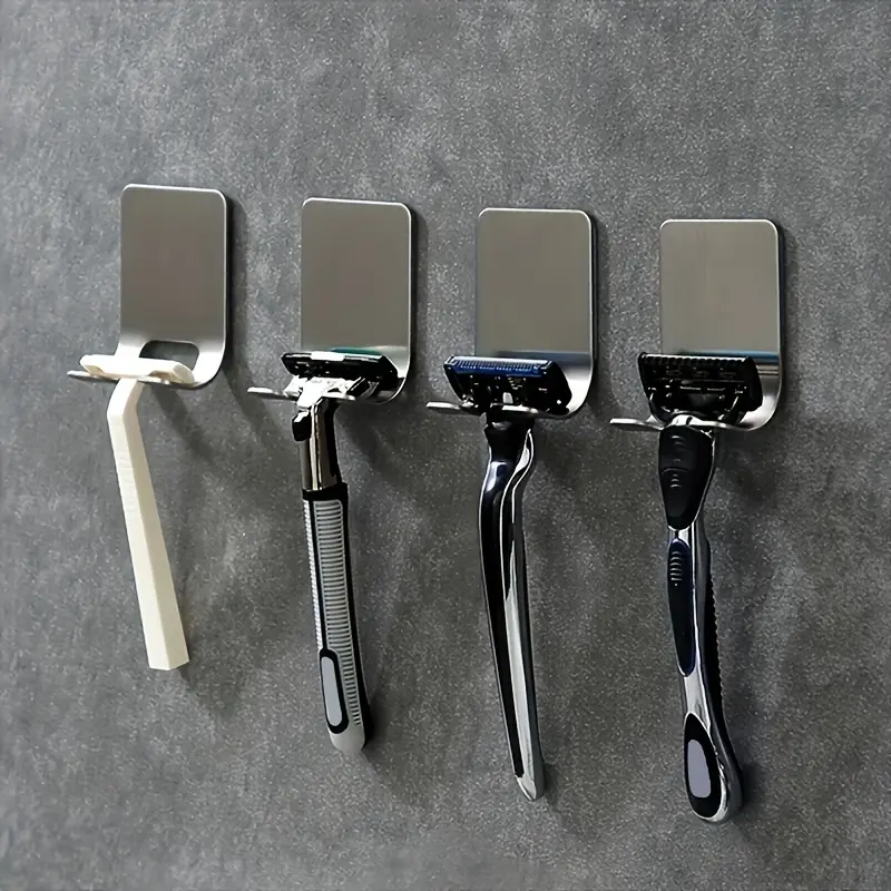 Stainless Steel Shaving Razor Holder No Drilling Multifunctional ...