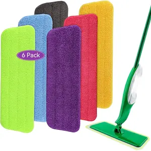 6Pack Spray Mop Refills Compatible for Libman Freedom Spray Mop, Reusable & Washable 16in Microfiber Floor Cleaning Mop Pads for Spray Mop - Home Improvement.