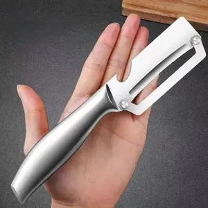 2026 Heavy Duty Vegetable Peeler - Ultra Sharp Blade | Effortless Hard Skin Removal for Pumpkin & Sugarcane | Professional Kitchen Tool