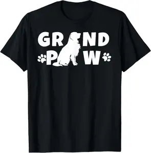 Golden Retriever Grandpa Grand Paw Shirt Dog Lover Grandpaw T-Shirt